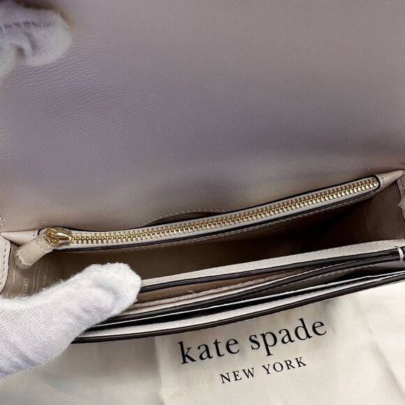 Kate Spade KF984 Morgan Sunshine Floral Printed PVC Flap Chain Wallet Crossbody - Picture 10 of 16